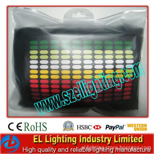 EL Flashing T Shirt with Zipper Bag Packing Customizable